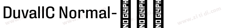 DuvallC Normal字体转换
